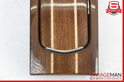 10-16 Porsche Panamera 970 Rear Center Console Cupholder Compartment Assy Wood