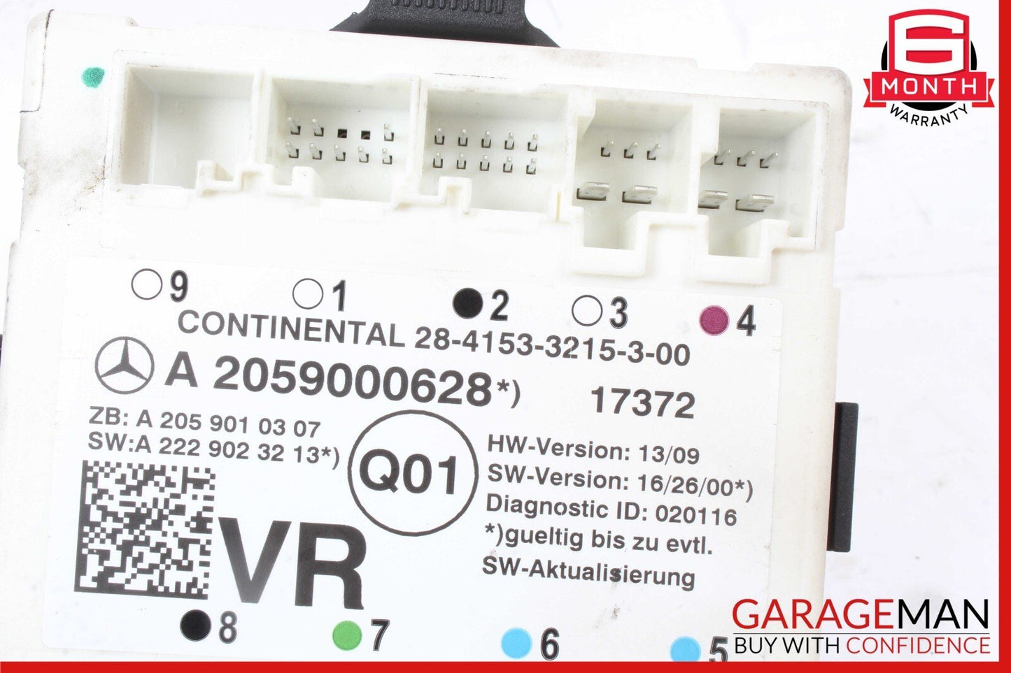 15-19 MERCEDES W205 C300 FRONT RIGHT DOOR CONTROL MODULE OEM A2059000628