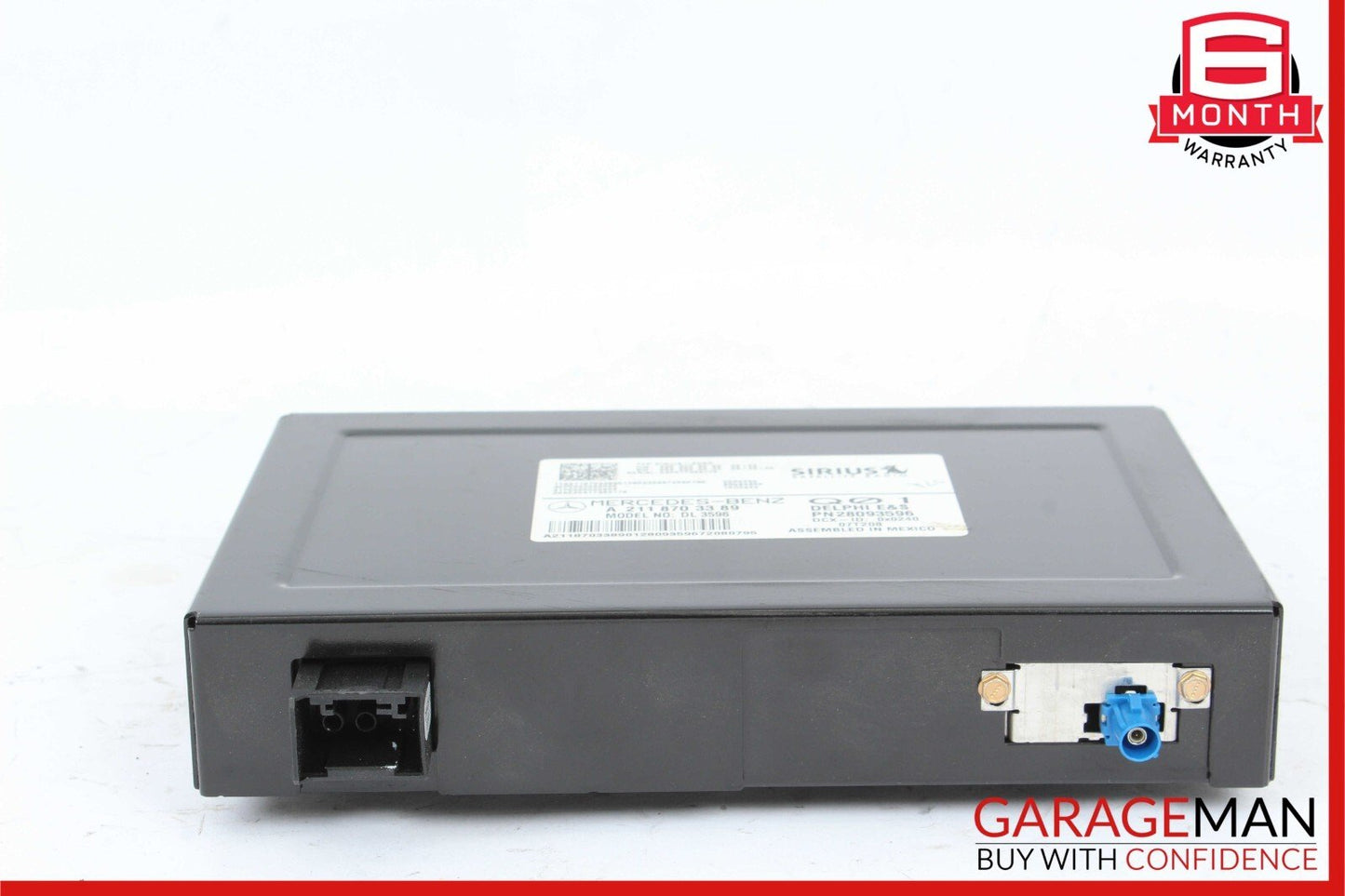 03-11 Mercedes SLK280 CLS550 E350 Sirius Satellite Radio Receiver Module Unit