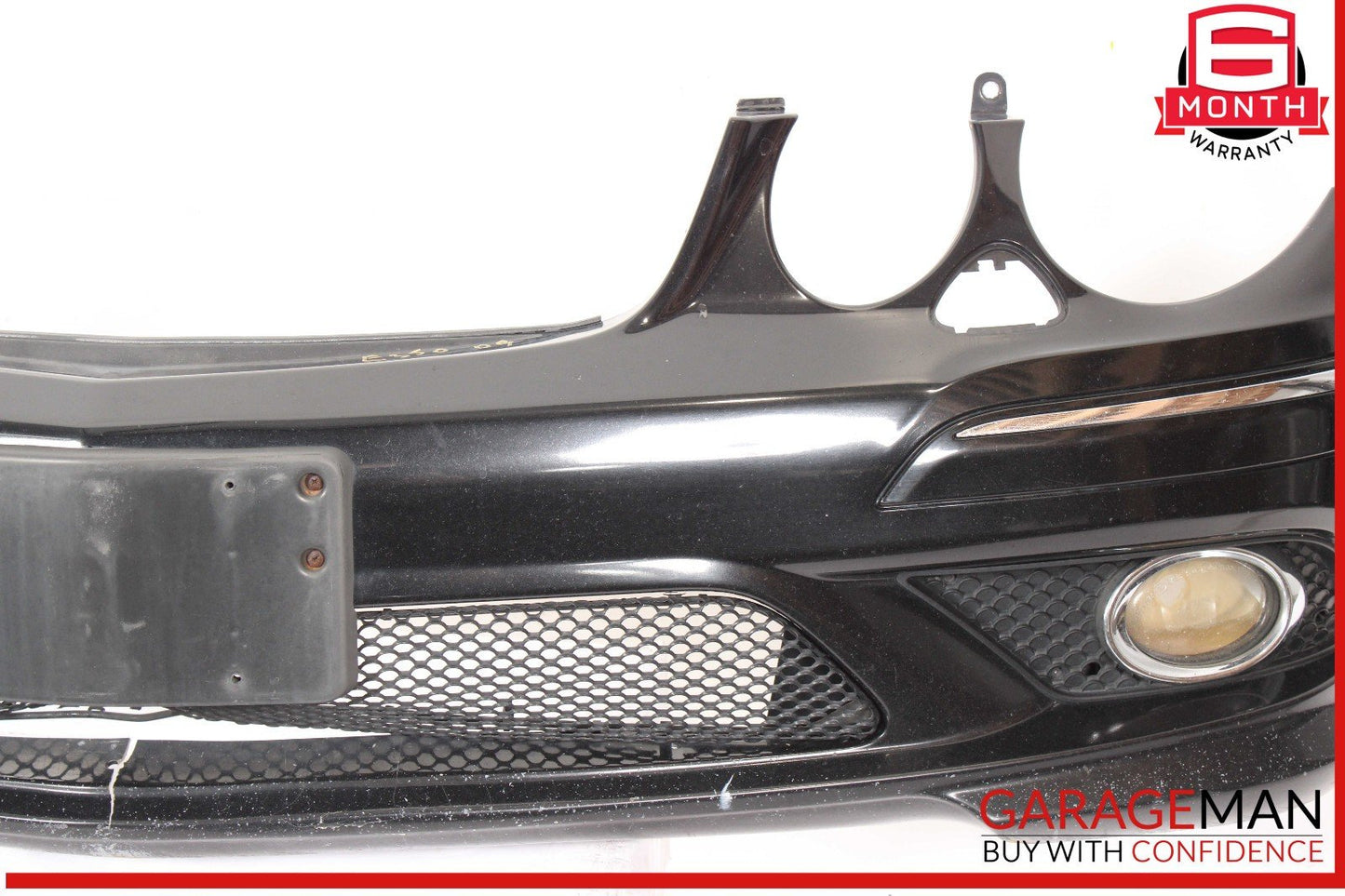 07-09 Mercede W211 E350 Sport Front Bumper Cover Assembly Black OEM