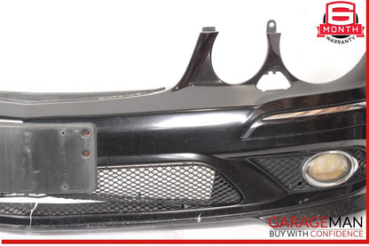 07-09 Mercede W211 E350 Sport Front Bumper Cover Assembly Black OEM