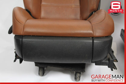 08-14 Mercedes W216 CL63 AMG Complete Front Seat Seats Cushion Assembly Brown