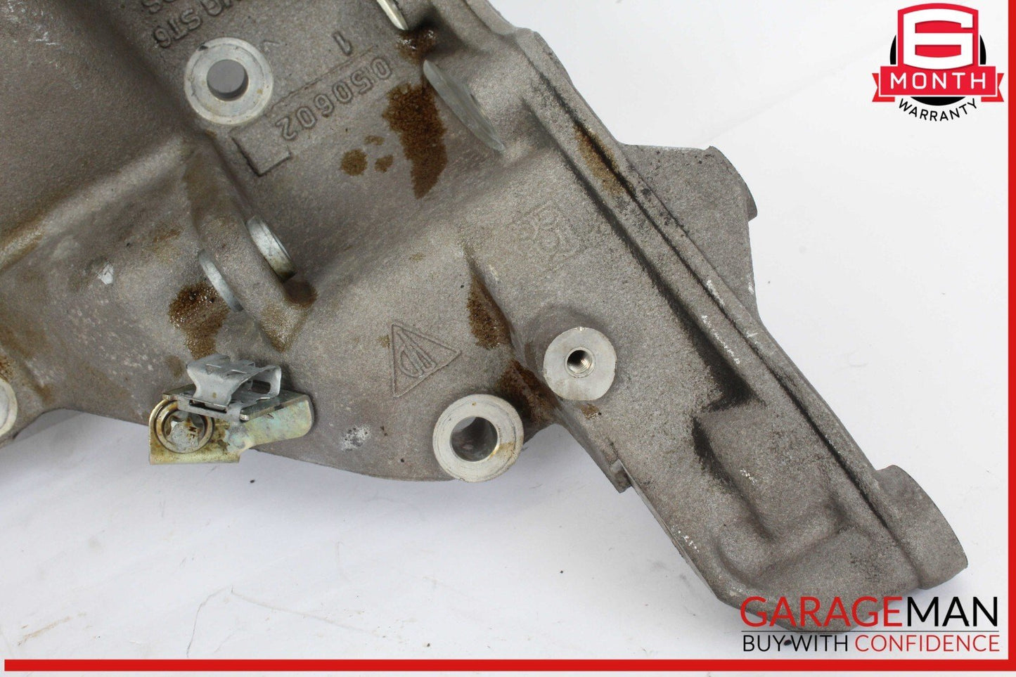 03-06 Porsche Cayenne Turbo 955 Engine Left Side Mount Bracket w/ Motor