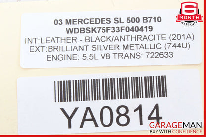 03-06 Mercedes R230 SL500 SL55 Diagnosis System Module 0265452732 OEM