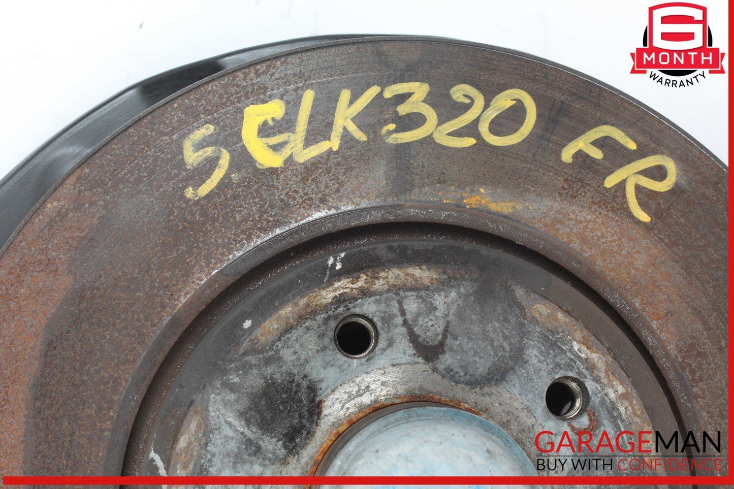 03-09 Mercedes W209 CLK320 Front Right Spindle Knuckle Wheel Hub w/ Rotor Disc