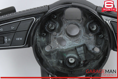 17-20 Audi S5 S4 Front Left Side Steering Wheel w/ Paddle Shifters Black OEM