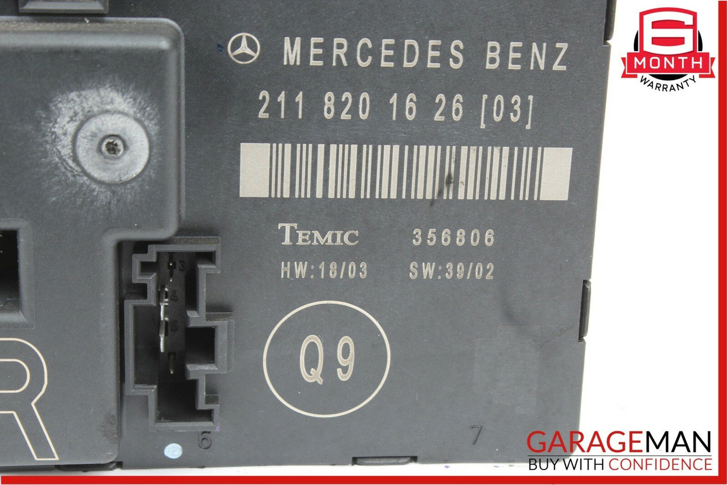 03-06 Mercedes W211 E320 E55 AMG Rear Right Side Door Controller Module Unit OEM