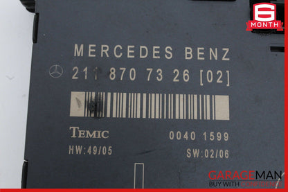 03-09 Mercedes W211 E350 E500 E63 AMG Front Left Side Door Control Module Unit