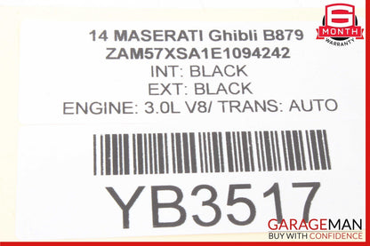 13-17 Maserati Ghibli Ignition Engine Start Stop Switch Control 670013537