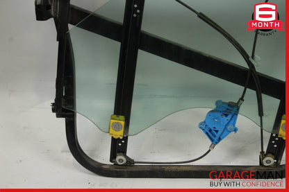 03-06 Porsche Cayenne 955 Front Left Side Door Window Frame Glass Panel Assy