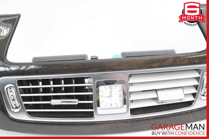 12-18 Mercedes W218 CLS500 Front Dash Trim Bezel Air Vent Cover Assy Walnut OEM