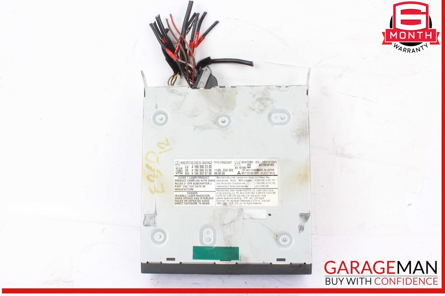 12-16 Mercedes W212 E350 GL450 DVD CD Changer Video Player OEM