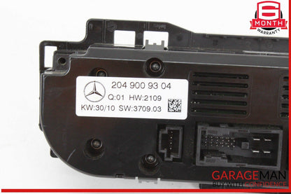 08-11 Mercedes W204 C300 C63 AMG AC A/C Heater Temperature Climate Control OEM