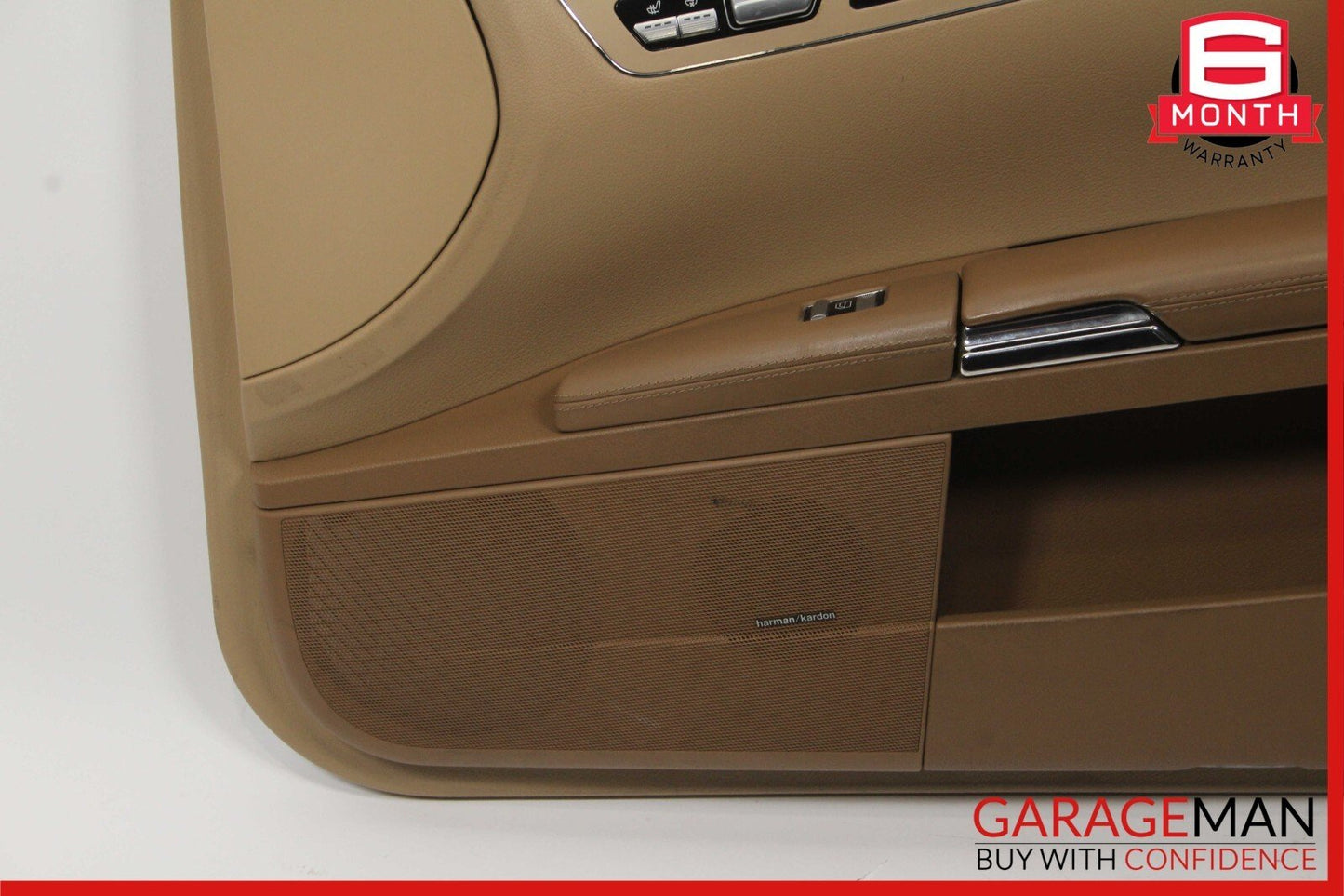 07-09 Mercedes W221 S450 S550 Front Right Passenger Interior Door Panel Brown