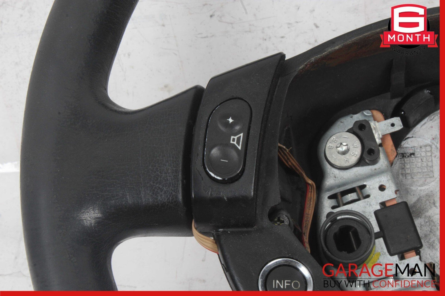 03-08 Maserati Quattroporte M139 Steering Wheel Black OEM