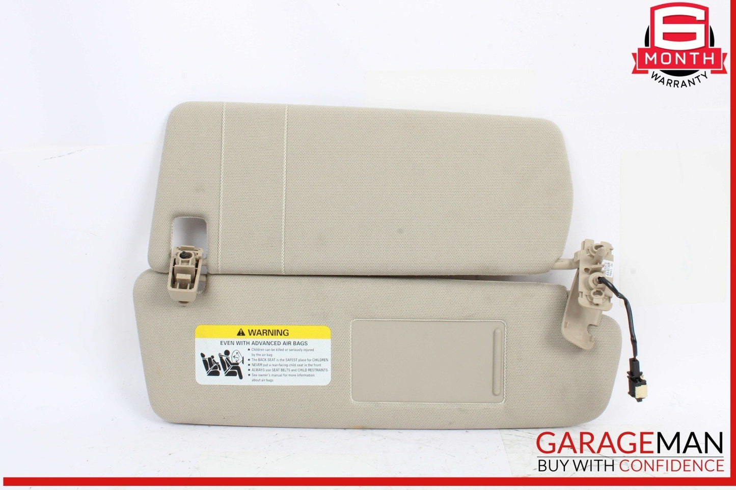 07-15 Audi Q7 Front Right Passenger Side Sunvisor Sun Visor 4L0857552D OEM