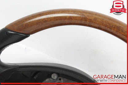 09-12 Mercedes R171 SLK300 SL550 SLK350 3 Spoke Steering Wheel Wood OEM