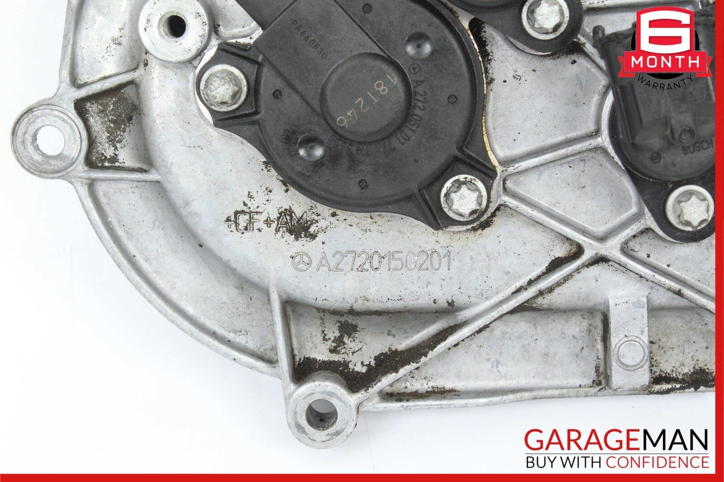 05-13 Mercedes W211 E350 E550 Front Left Side Engine Timing Chain Cover Plate