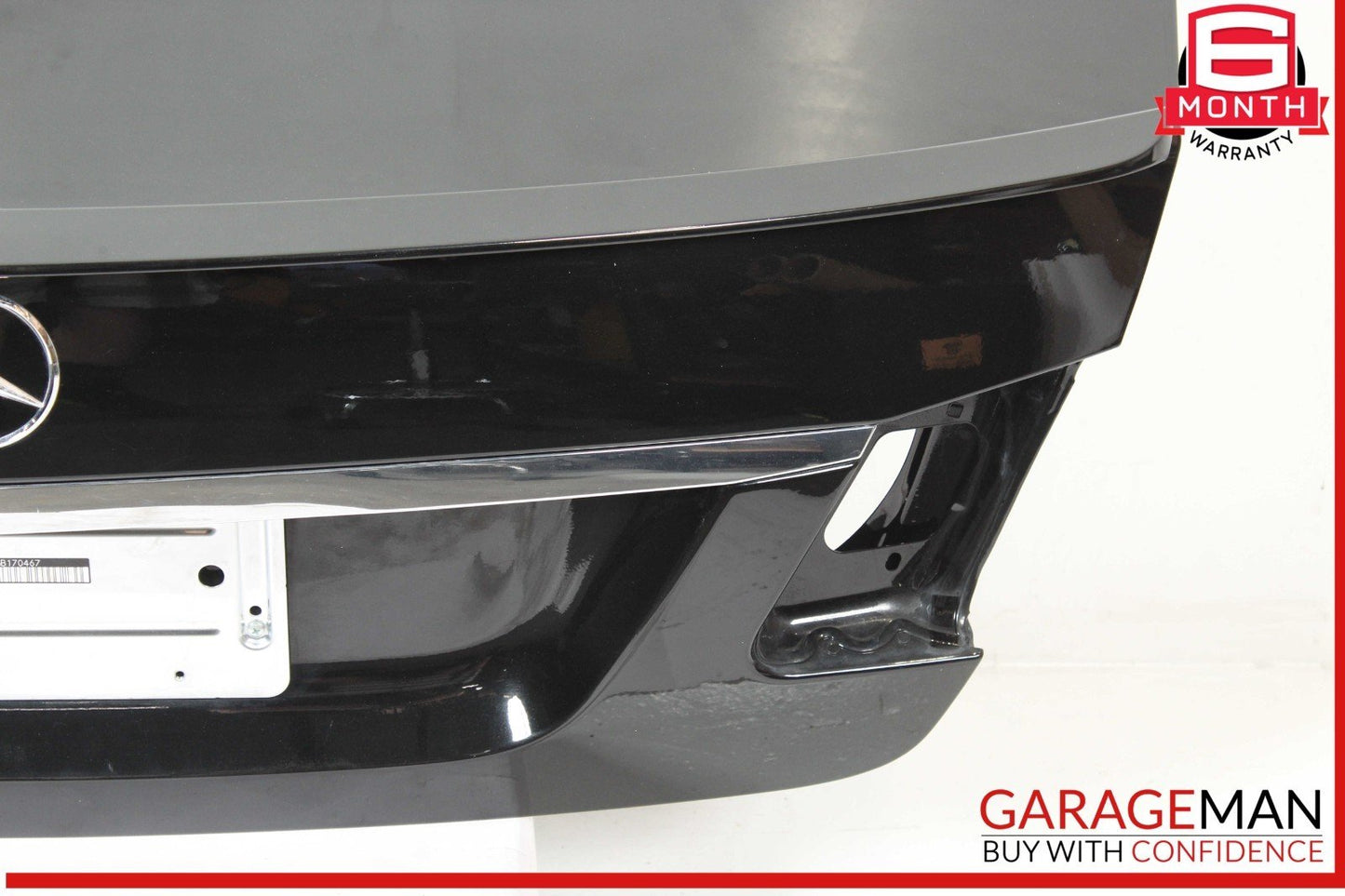 10-16 Mercedes W212 E350 E400 Sedan Rear Trunk Lid Deck Shell Panel Black OEM