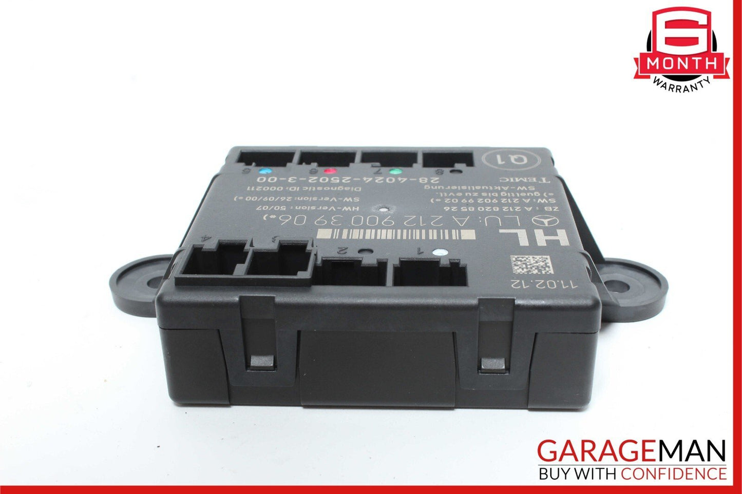 08-18 Mercedes W204 C300 E350 CLS550 Rear Left Side Door Control Module Unit