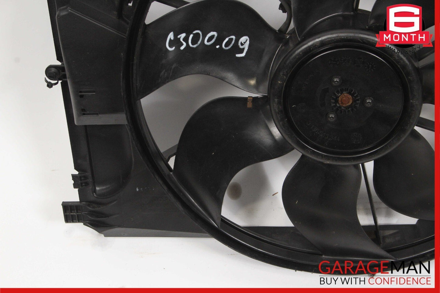 08-11 Mercedes W204 C300 Engine Cooling Radiator Fan Shroud Motor Assembly OEM