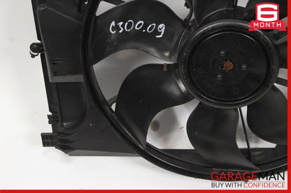 08-11 Mercedes W204 C300 Engine Cooling Radiator Fan Shroud Motor Assembly OEM