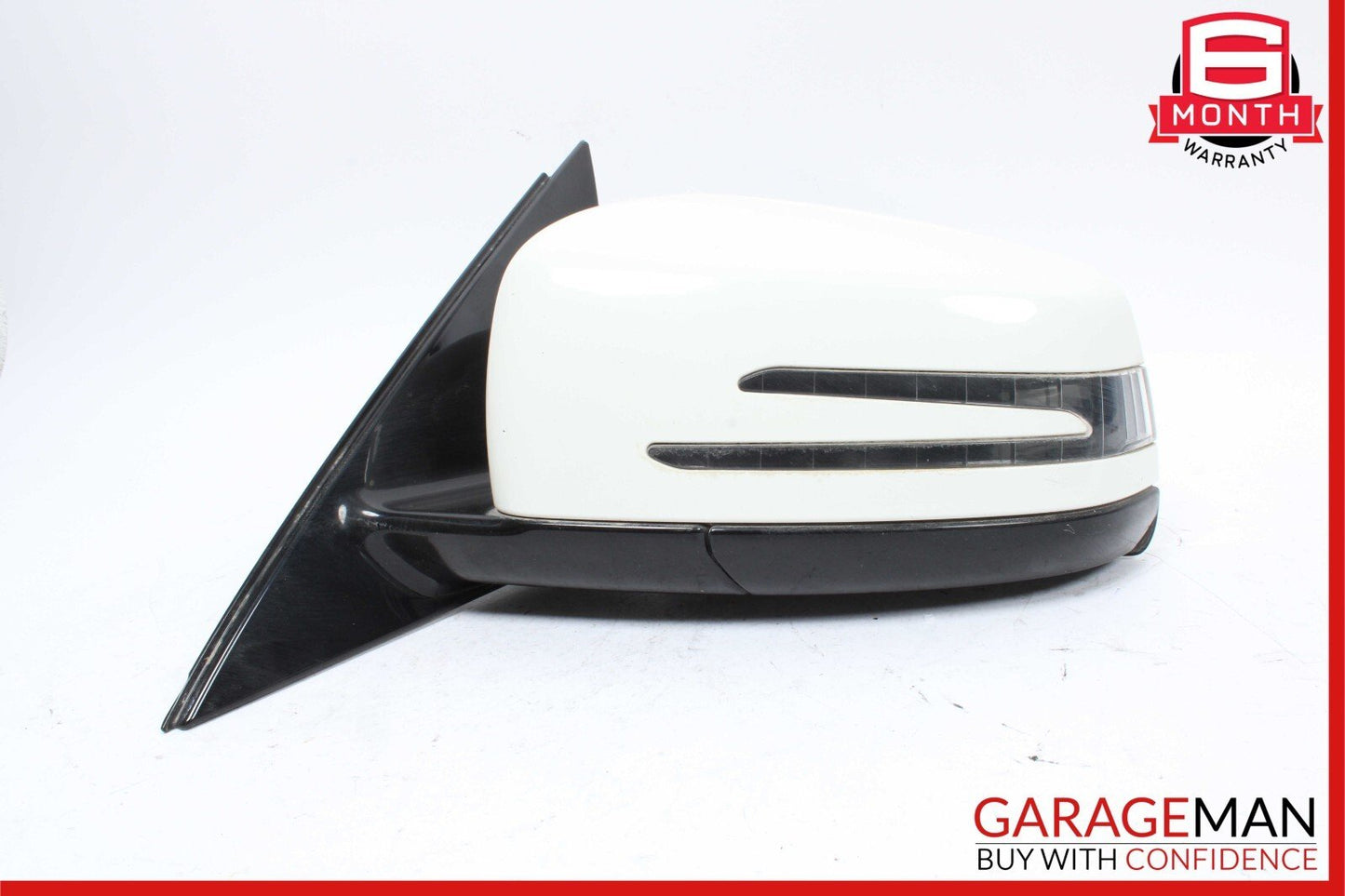 10-13 Mercedes W212 E350 E550 Left Driver Side Rear View Door Mirror White OEM