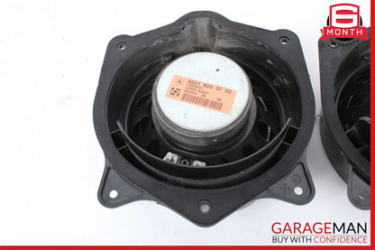 07-09 Mercedes W221 S550 Rear Left & Right Door Audio Sound Speaker Set of 2 OEM