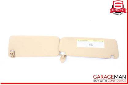 11-14 Porsche Cayenne 958 Front Left Side Sun Visor Sunvisor Beige OEM
