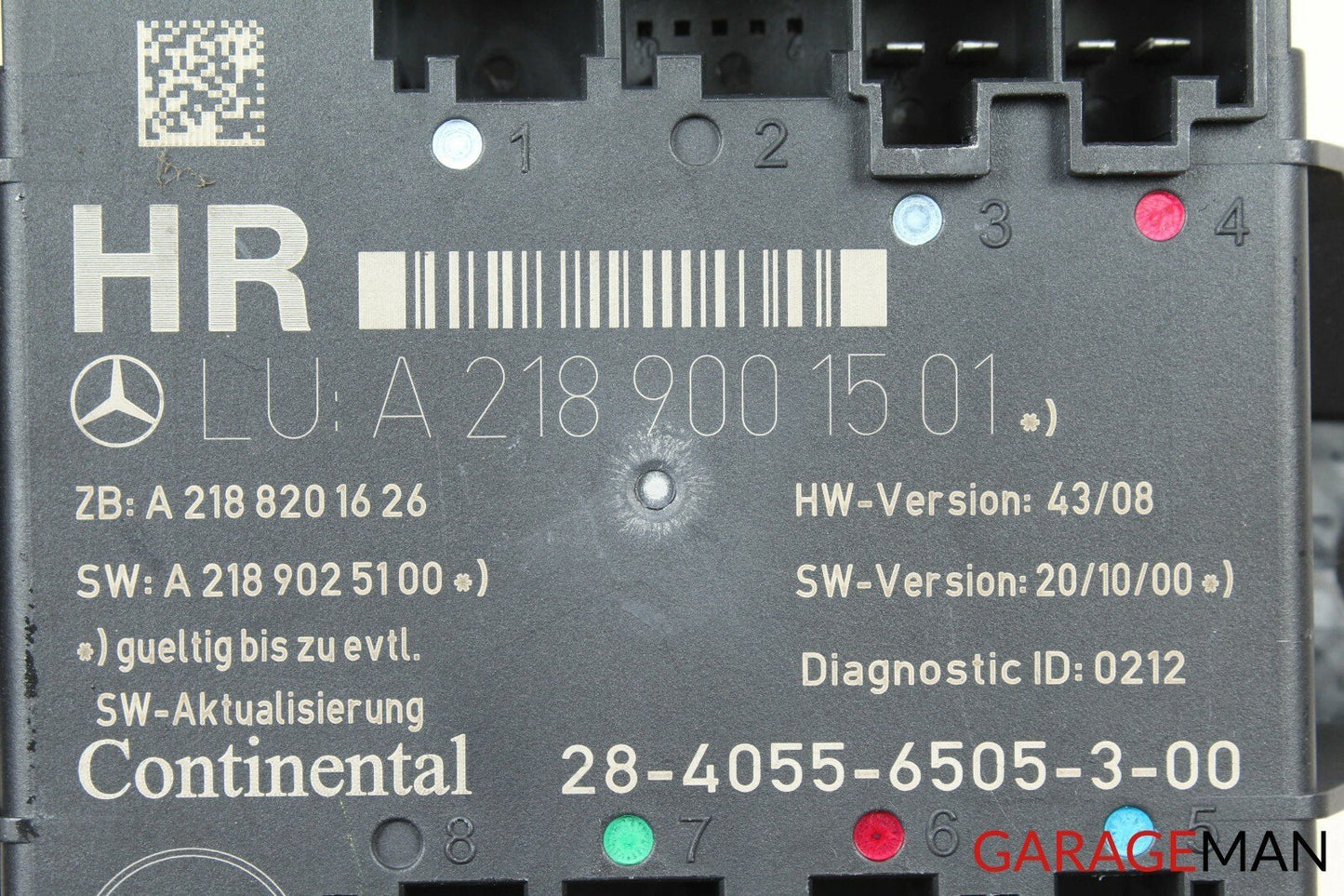 08-15 Mercedes W204 C300 C350 Rear Right Passenger Side Door Control Module OEM