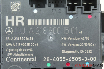 08-15 Mercedes W204 C300 C350 Rear Right Passenger Side Door Control Module OEM