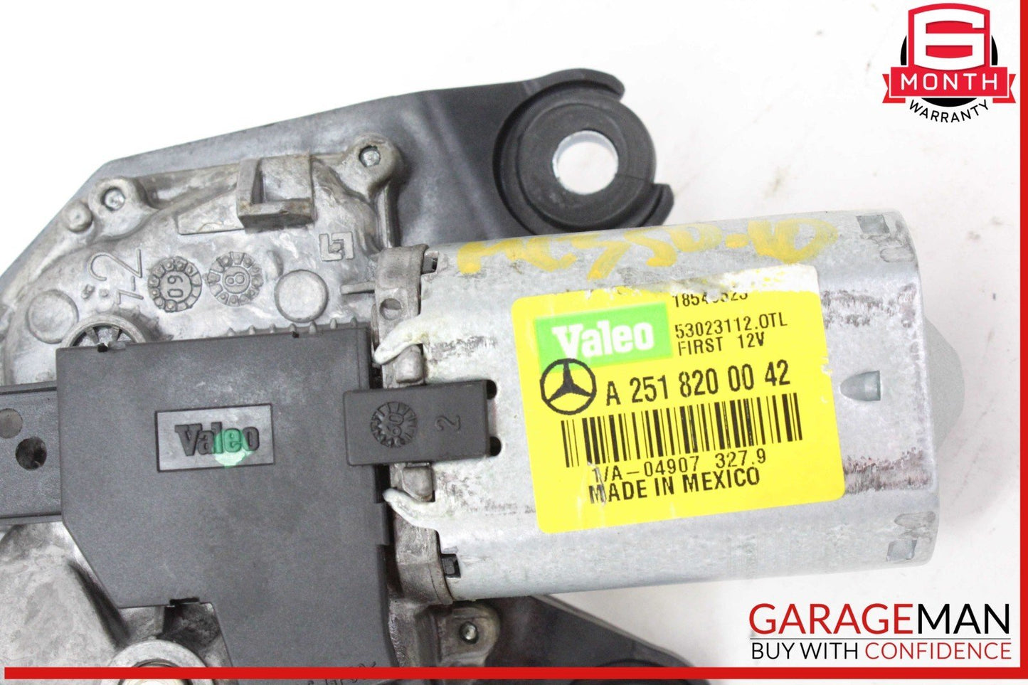 06-19 Mercedes W164 ML350 Rear Glass Windshield Wiper Motor 2518200042 OEM