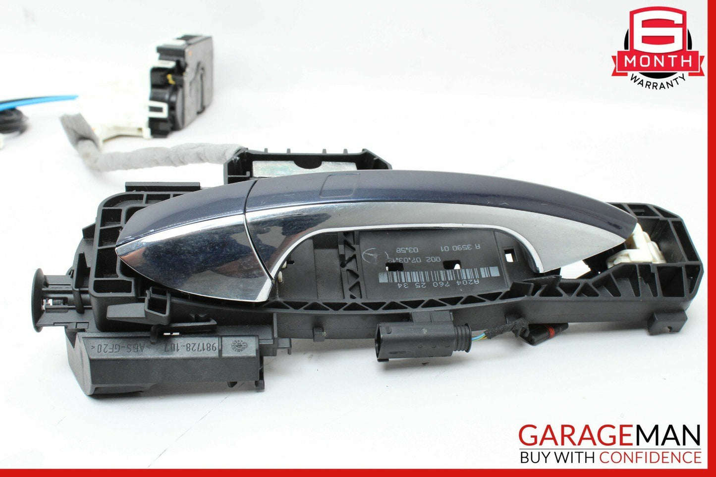 12-14 Mercedes W204 C250 Keyless Go Rear Left Exterior Door Handle w/ Actuator