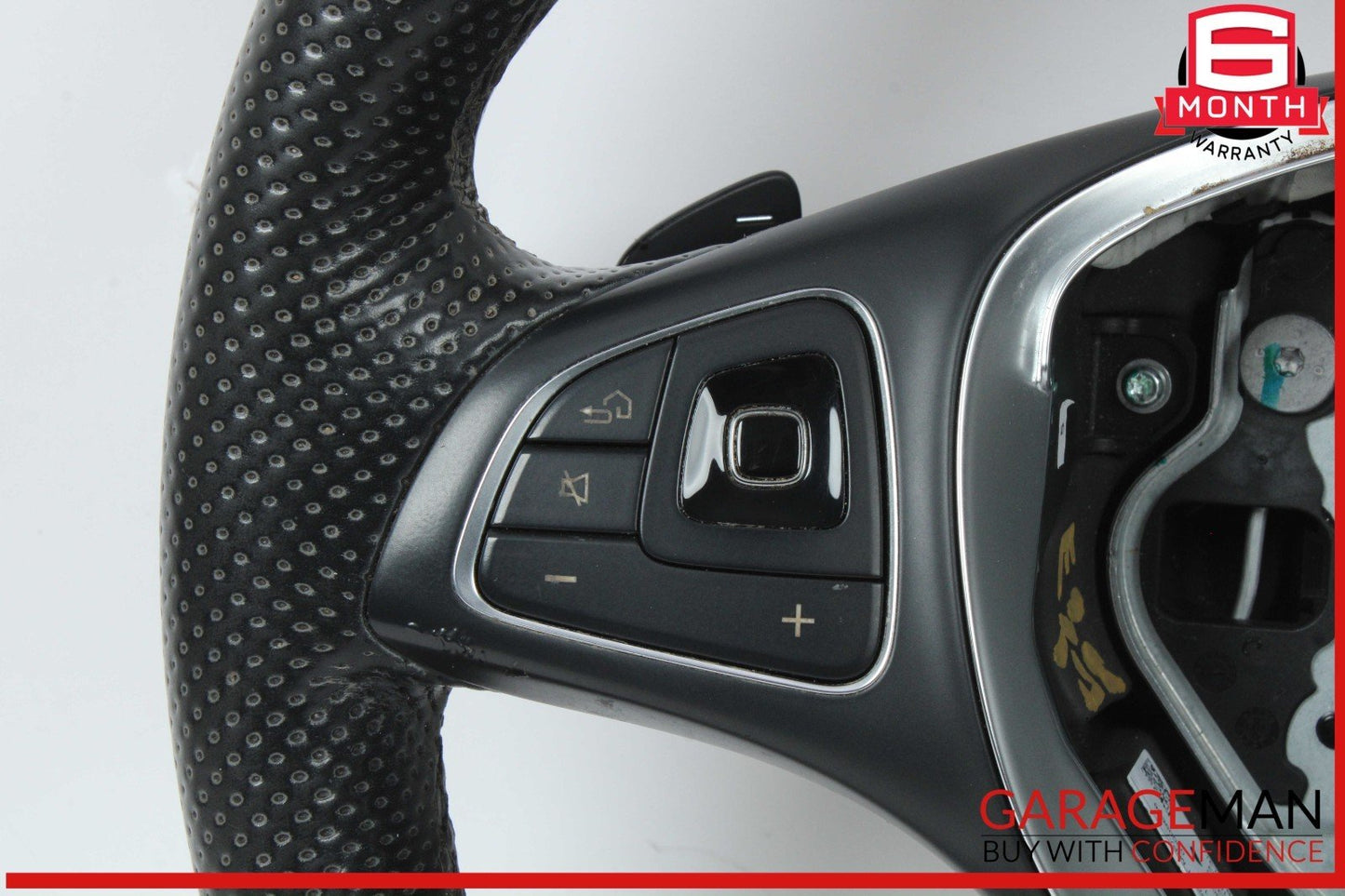 17-19 Mercedes W213 E300 Sport Steering Wheel Black 0004607103 OEM