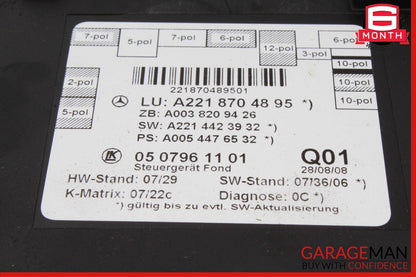07-13 Mercedes W221 S550 S400 S63 AMG Rear Right / Left Door Control Module OEM