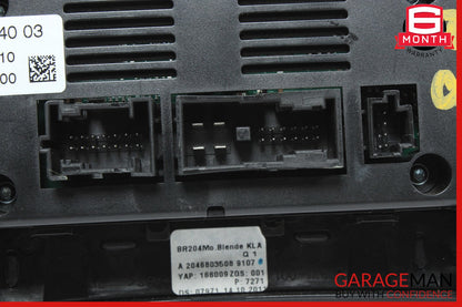 12-14 Mercedes W204 C300 A/C AC Heater Climate Temperature Control Switch Module