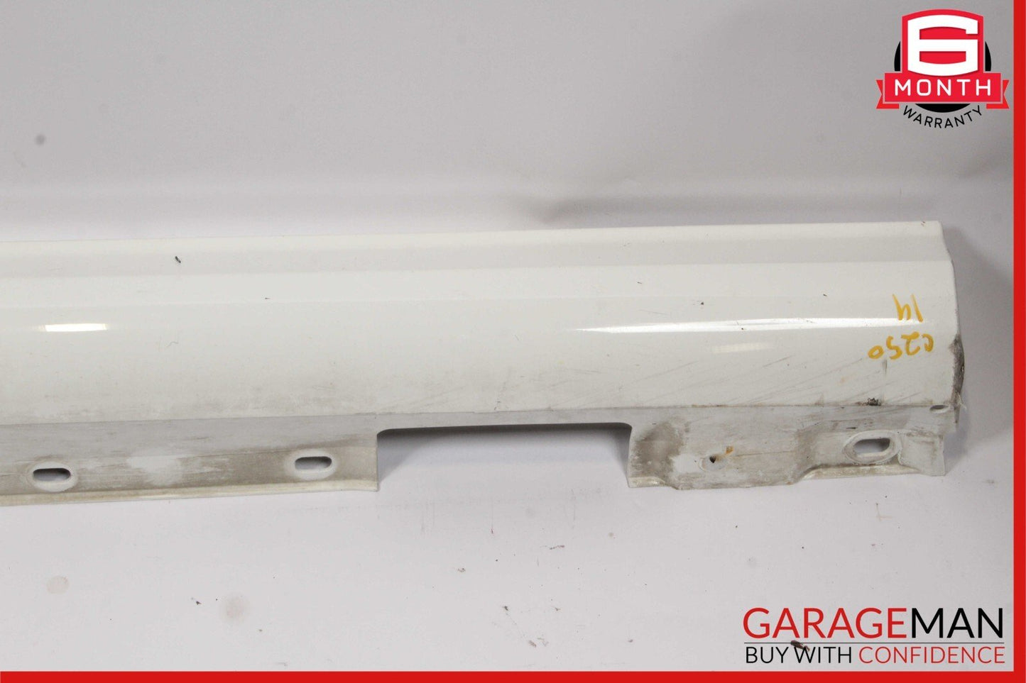 12-14 Mercedes W204 C350 Coupe Sport Right Side Rocker Skirt Molding Polar White