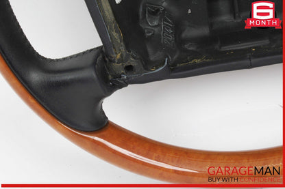 03-10 Bentley Continental GTC Front Left Driver Side Steering Wheel Wood OEM