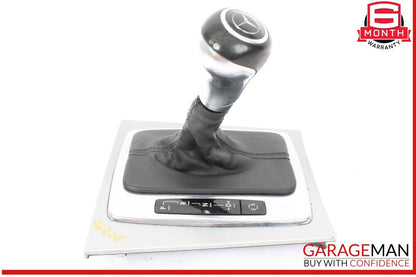 12-14 Mercedes W204 C250 Gear Shift Selector Indicator Knob Boot Assembly OEM