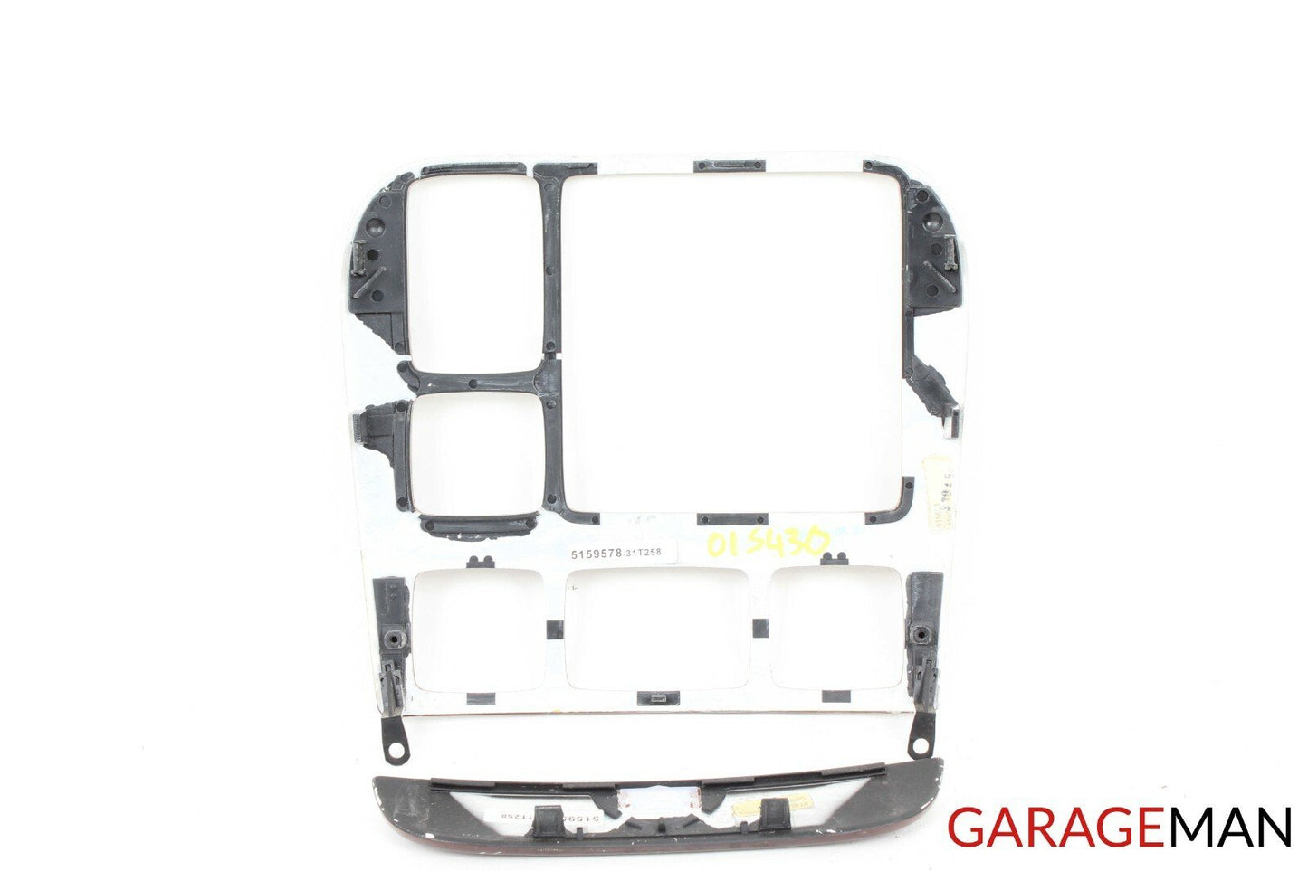 00-02 Mercedes W220 S430 Center Dash Climate Control Upper Radio Trim Bezel Wood