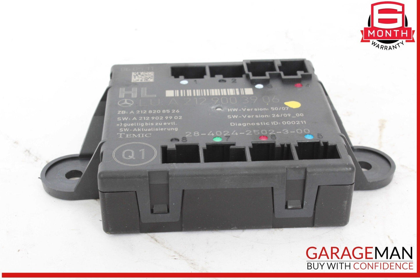 08-18 Mercedes W204 C250 Rear Left Side Door Control Module 2129003906 OEM