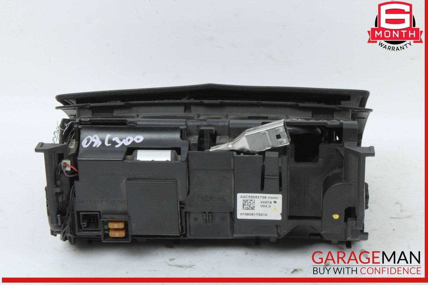 08-11 Mercedes W204 C300 Dash Dashboard Screen Display Monitor Cover Assembly