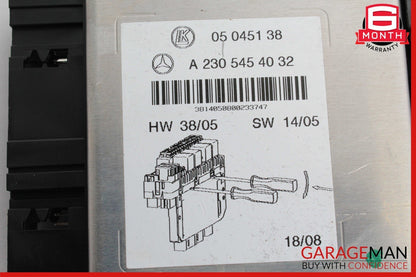 03-12 Mercedes R230 SL550 SL55 AMG SL500 Rear SAM Fuse Box Relay Module OEM