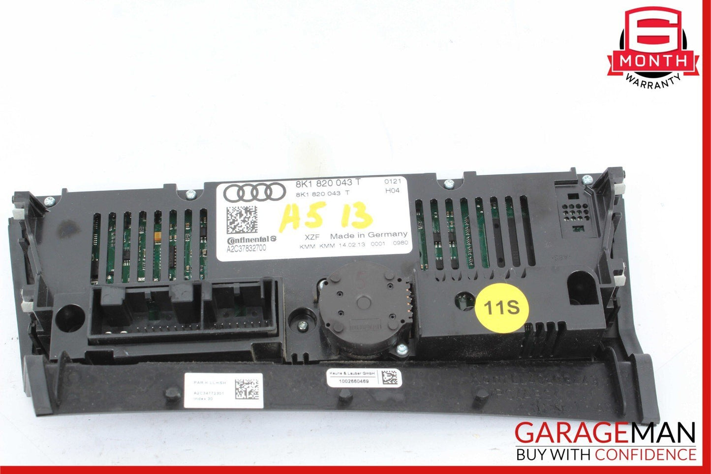 12-18 Audi A5 A6 A7 Front A/C AC Climate Control Switch Panel Assembly OEM