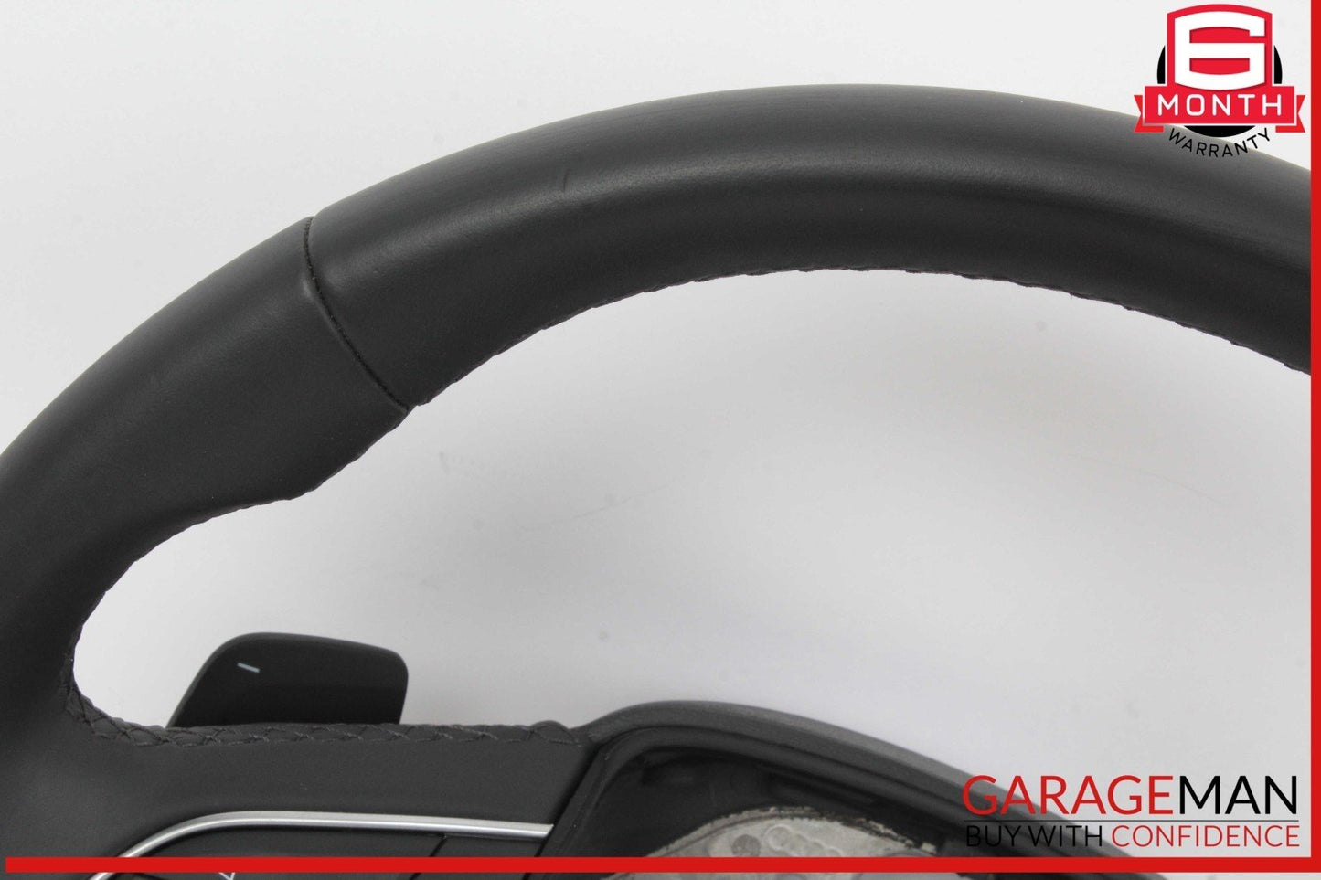 18-25 Audi Q5 Heated Leather Steering Wheel w/ Paddle Shifters Black 80A419091CM