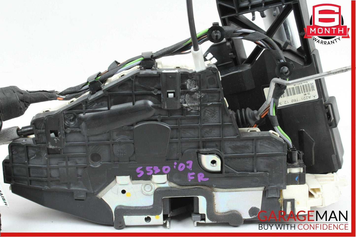 07-13 Mercedes W221 S550 Front Right Door Lock Actuator w/ Door Handle Silver