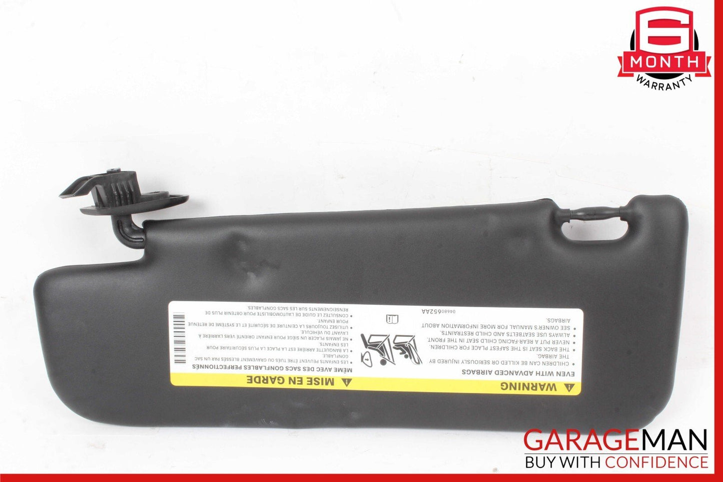 12-17 Fiat 500 Right Passenger Side Sun Visor Mirror Sunvisor Black OEM