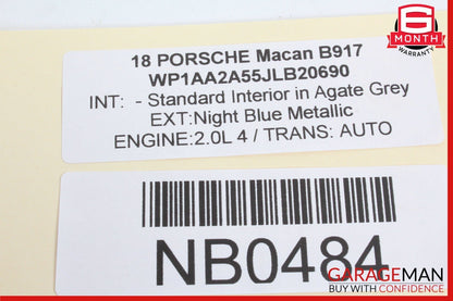 15-24 Porsche Macan Turbo 95B Lane Assist Departure Camera 7PP980653E OEM
