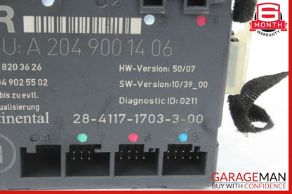 12-15 Mercedes W204 C250 C350 Coupe Front Right Side Door Control Module Unit
