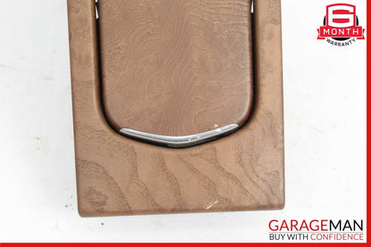 10-16 Porsche Panamera 970 Rear Center Console Cupholder Compartment Assy Wood